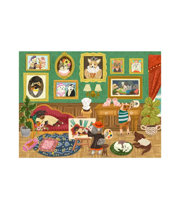 Doggie Art Gallery 1000-Piece Jigsaw Puzzle