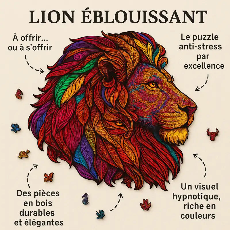 Majestic Lion 150-Piece Jigsaw Puzzle