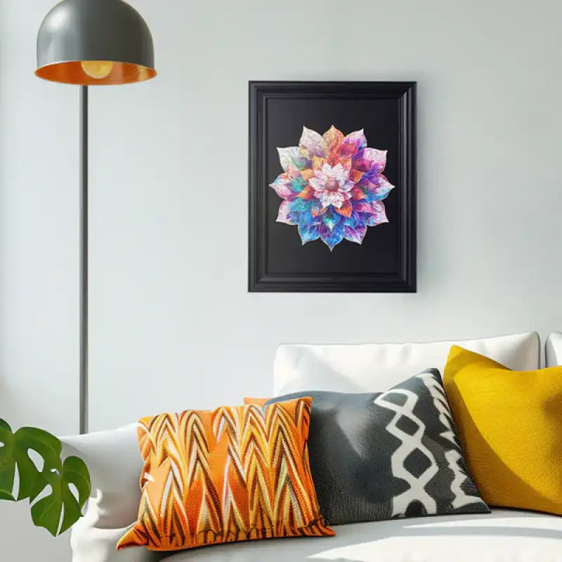 Mystic Mandala Flower 200-Piece Jigsaw Puzzle