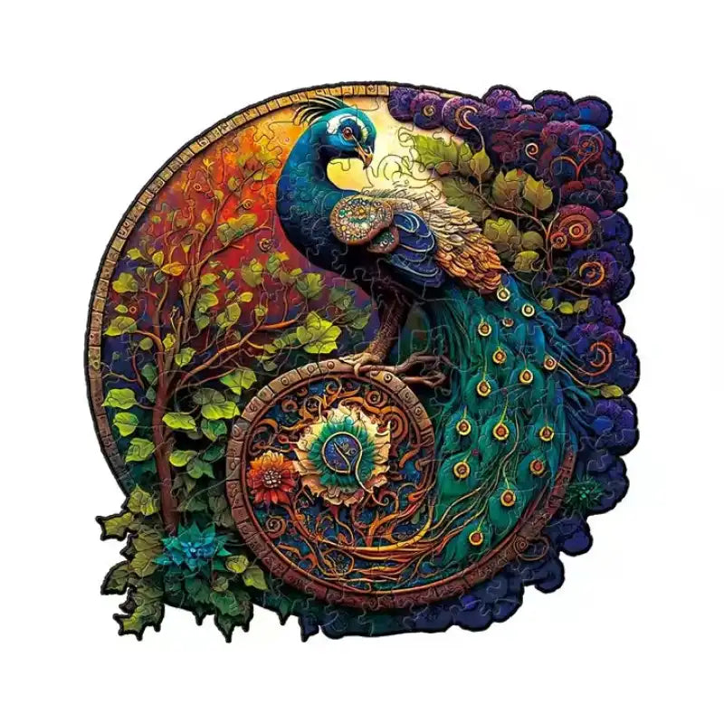 Majestic Peacock 150-Piece Jigsaw Puzzle