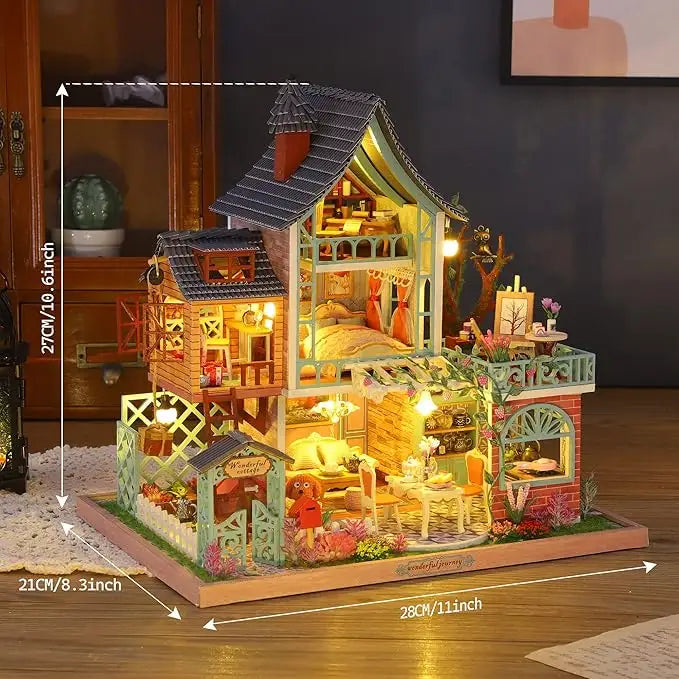 ’Jungle Resort’ DIY Miniature House Kit