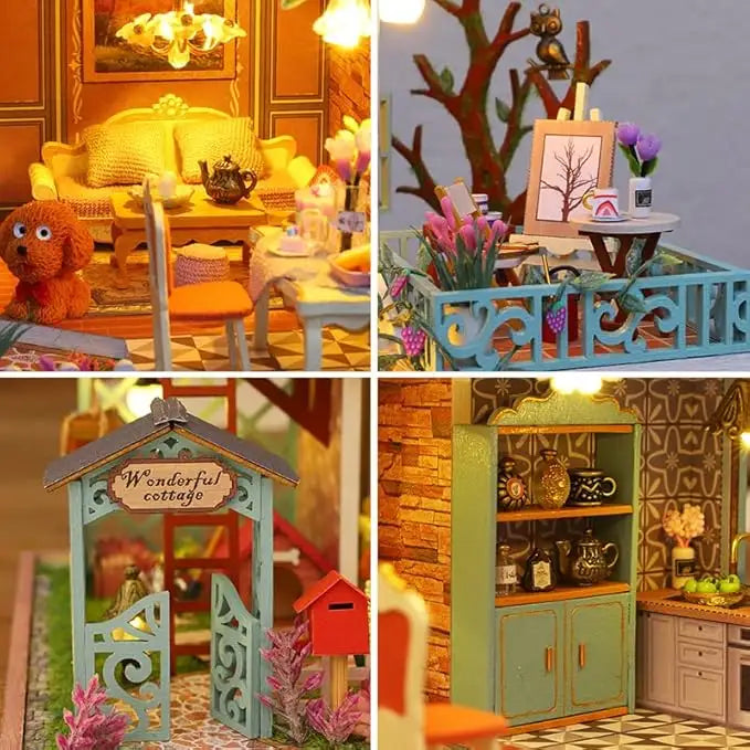 Jungle Resort DIY Miniature House Kit