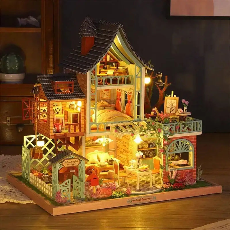 Jungle Resort DIY Miniature House Kit
