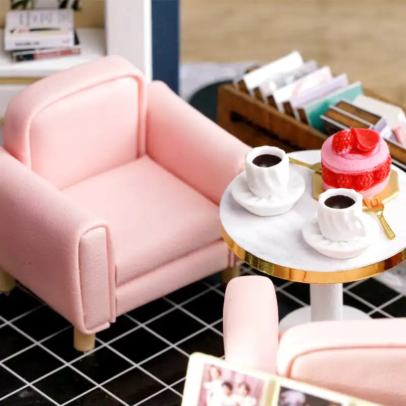 Literary Cafe DIY Miniature House Kit