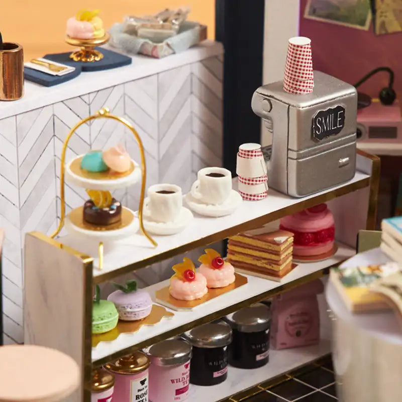 Literary Cafe DIY Miniature House Kit