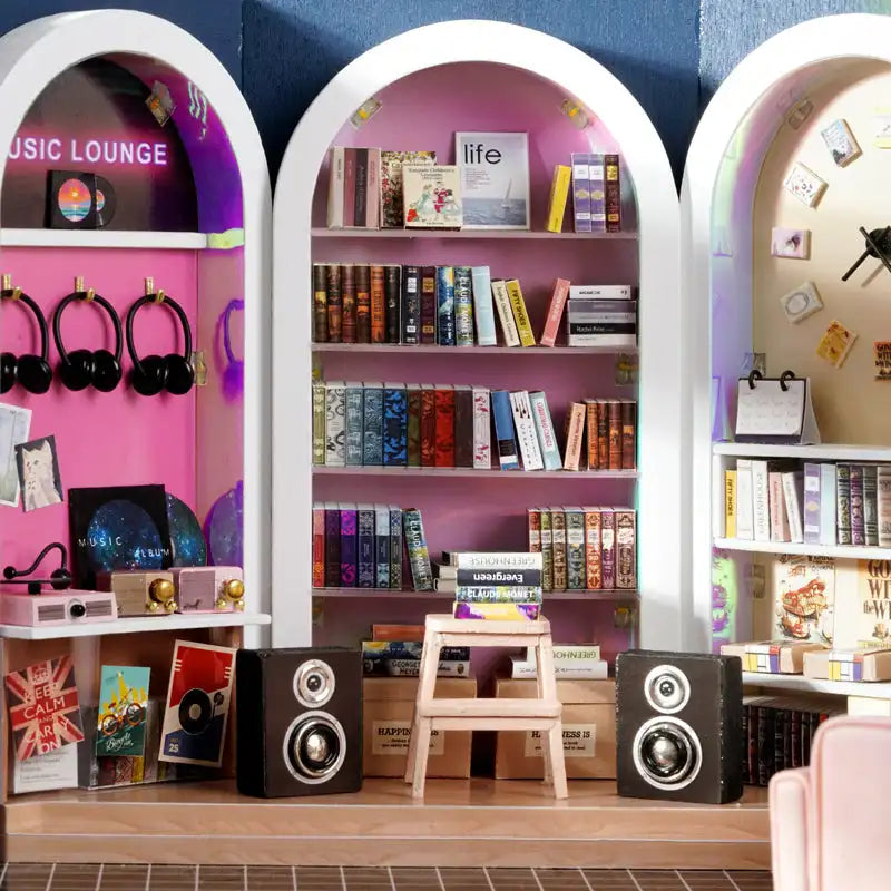 Literary Cafe DIY Miniature House Kit