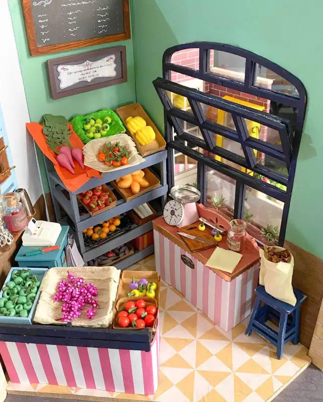 Carl's Fruit Shop DIY Miniature House Kit