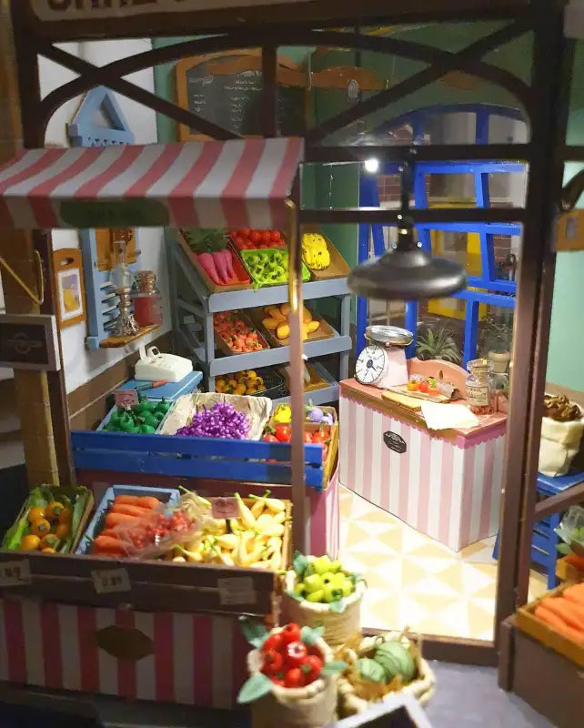 Carl's Fruit Shop DIY Miniature House Kit