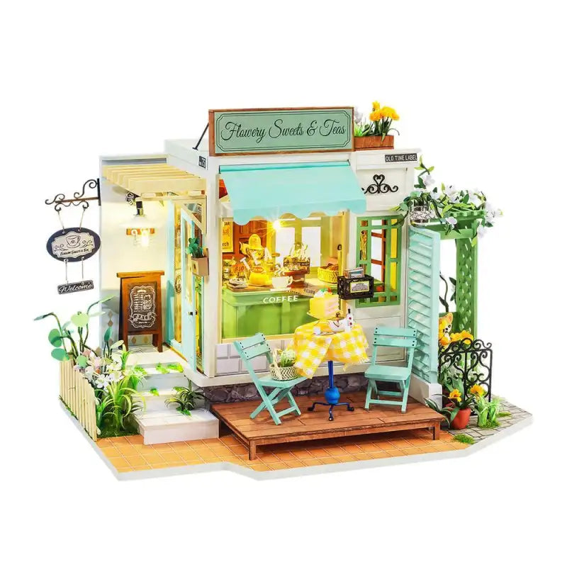Flowery Sweets & Tea DIY Miniature House Kit