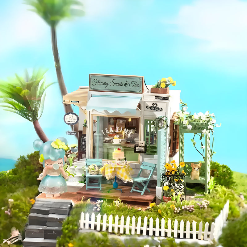 Flowery Sweets & Tea DIY Miniature House Kit