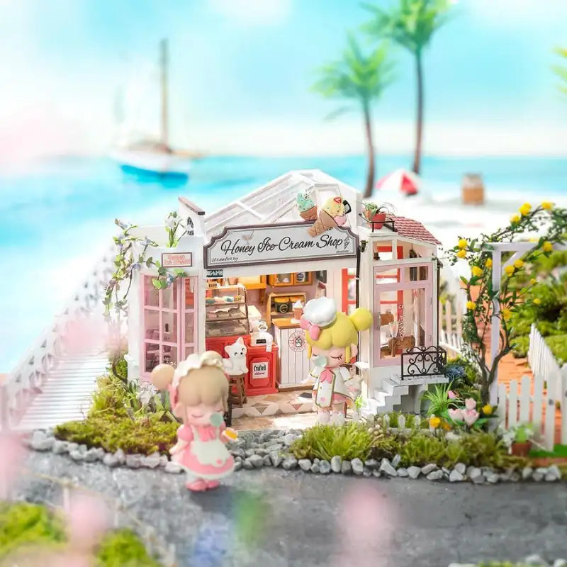 Honey Ice Cream Shop DIY Miniature House Kit