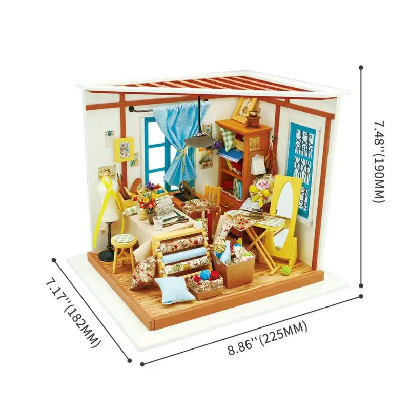 Lisa's Tailor Room DIY Miniature House Kit