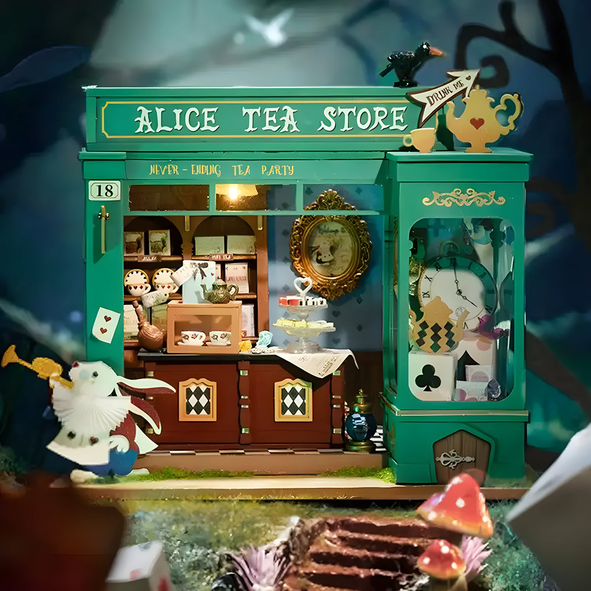 Alice’s Tea Store DIY Miniature House Kit