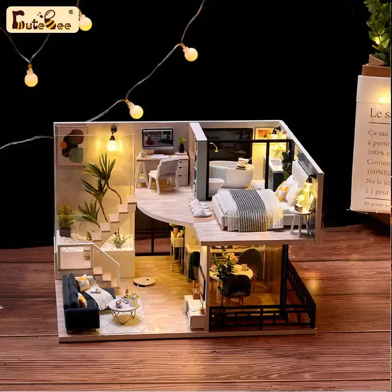 ’Comfortable Apartment’ Wooden DIY Miniature House Kit