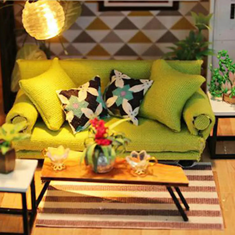Modern Comfortable Apartment DIY Miniature House Kit