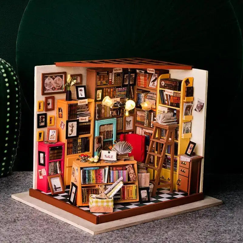 Sam’s Library DIY Miniature House Kit