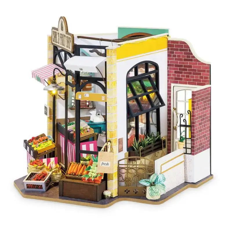 Carl’s Fruit Shop DIY Miniature House Kit