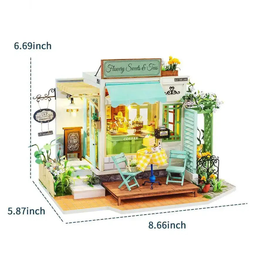 Flowery Sweets & Tea DIY Miniature House Kit