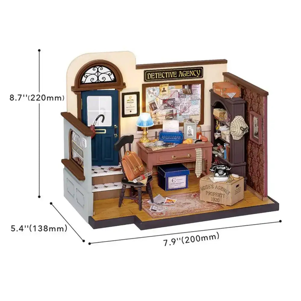 Mose’s Detective Agency DIY Miniature House Kit