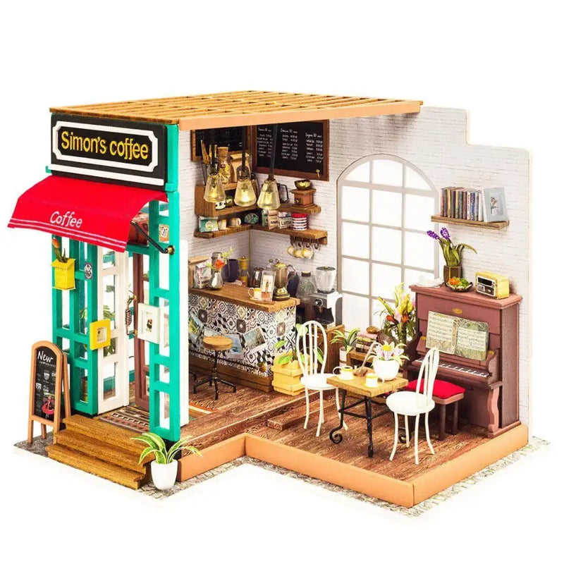 Simon's Coffee House DIY Miniature House Kit