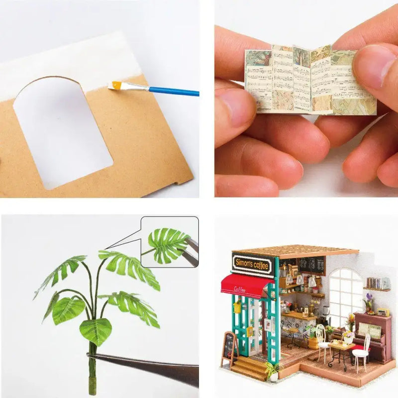 Simon's Coffee House DIY Miniature House Kit