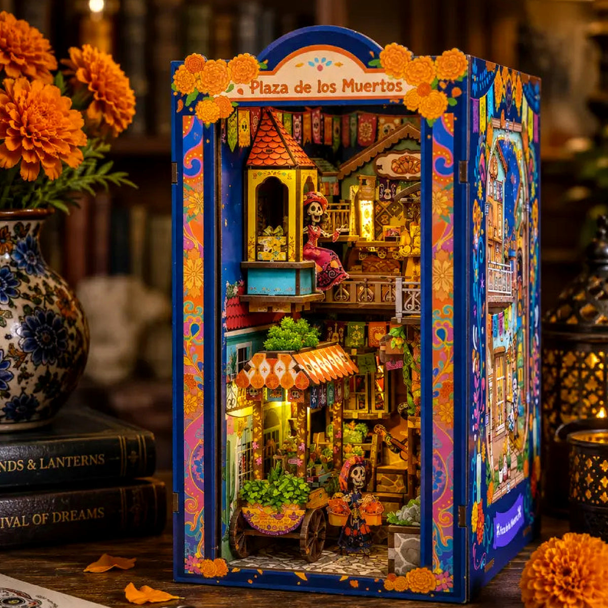 Marigold Festival DIY book nook kit, view 3