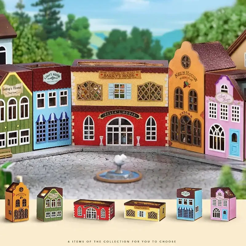 Miniature Dollhouse – Wooden DIY Assembly Kit
