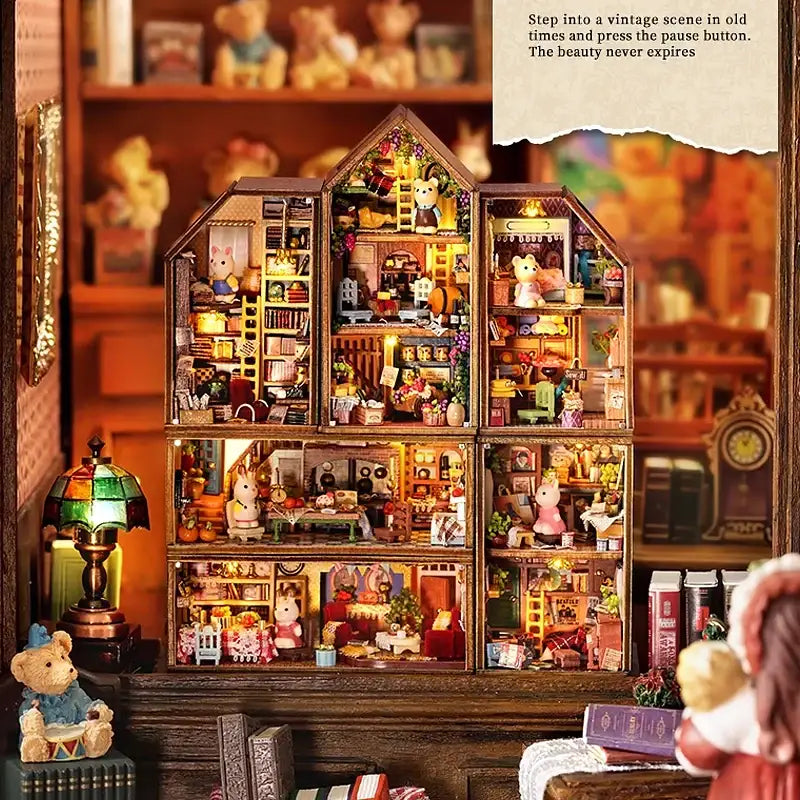 Miniature Dollhouse – Wooden DIY Assembly Kit