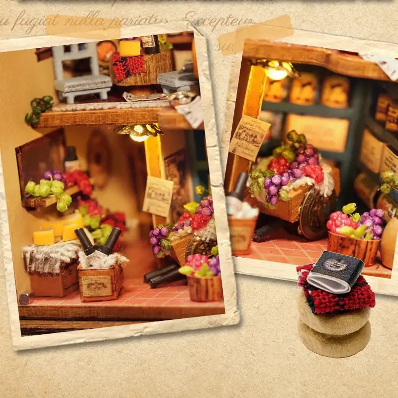 Miniature Dollhouse – Wooden DIY Assembly Kit