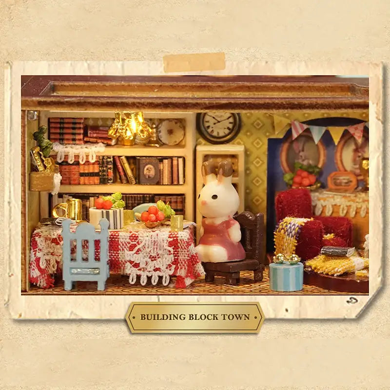 Miniature Dollhouse – Wooden DIY Assembly Kit