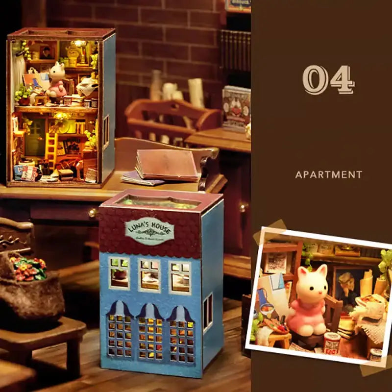 Miniature Dollhouse – Wooden DIY Assembly Kit