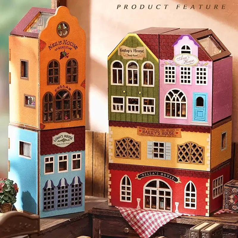 Miniature Dollhouse – Wooden DIY Assembly Kit