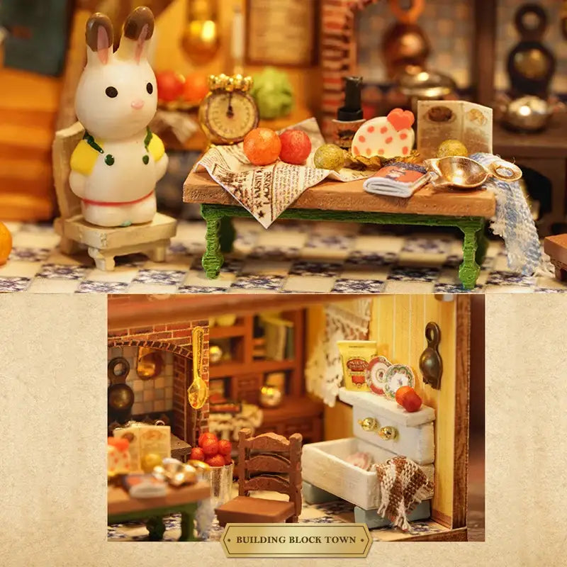 Miniature Dollhouse – Wooden DIY Assembly Kit