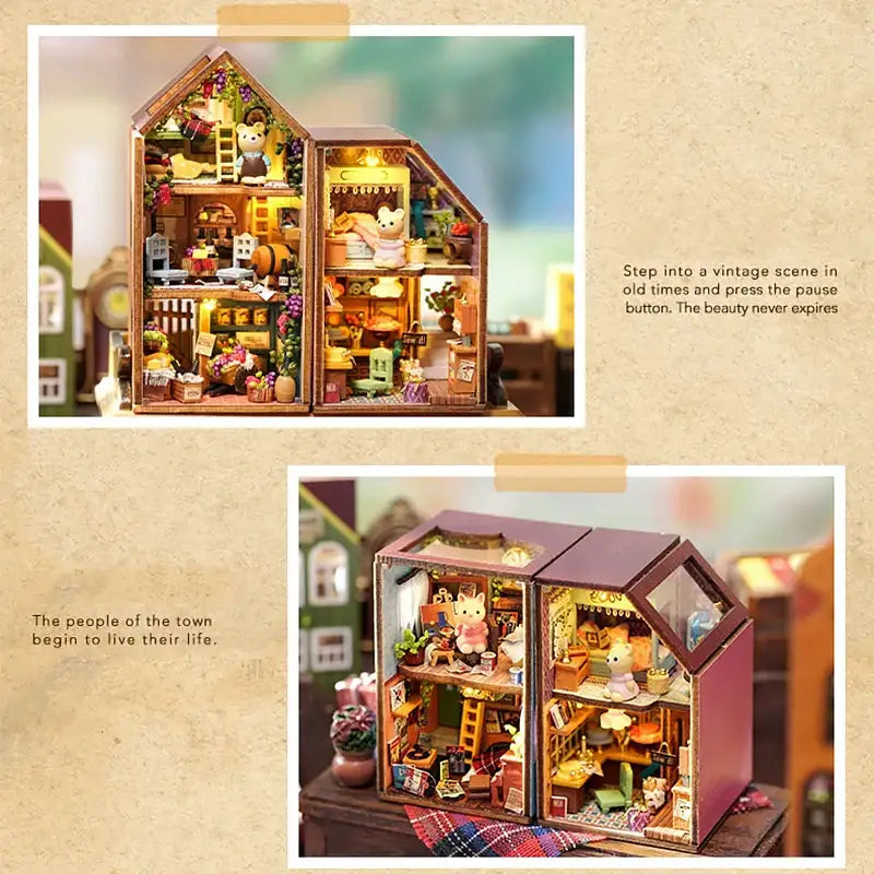 Miniature Dollhouse – Wooden DIY Assembly Kit
