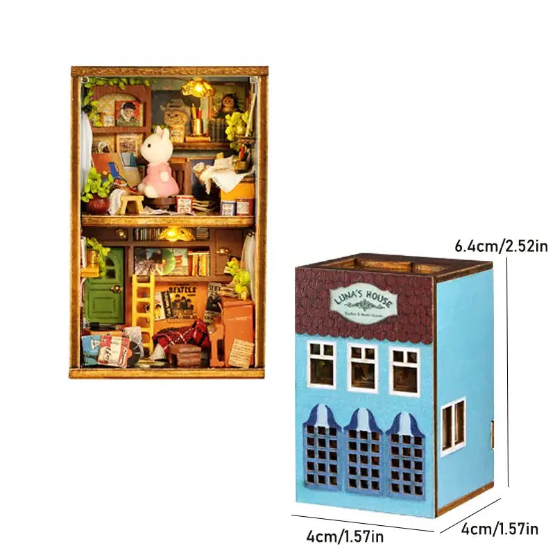 Miniature Dollhouse – Wooden DIY Assembly Kit