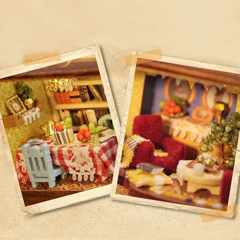Miniature Dollhouse – Wooden DIY Assembly Kit