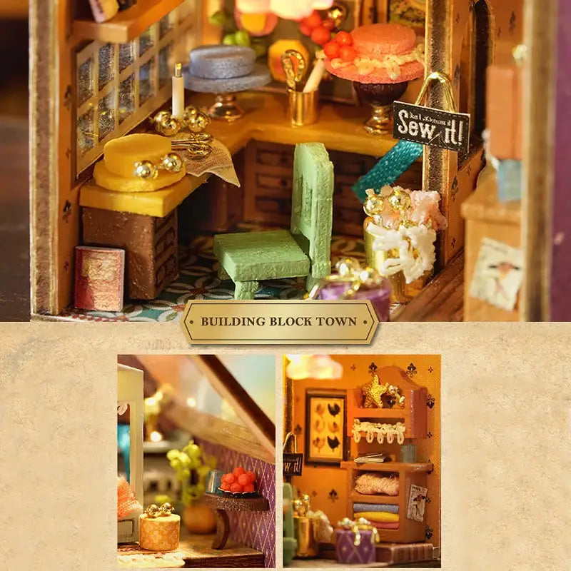 Miniature Dollhouse – Wooden DIY Assembly Kit