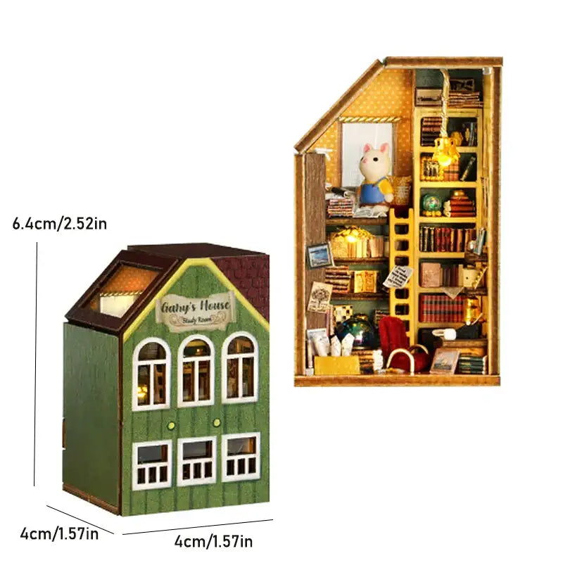 Miniature Dollhouse – Wooden DIY Assembly Kit