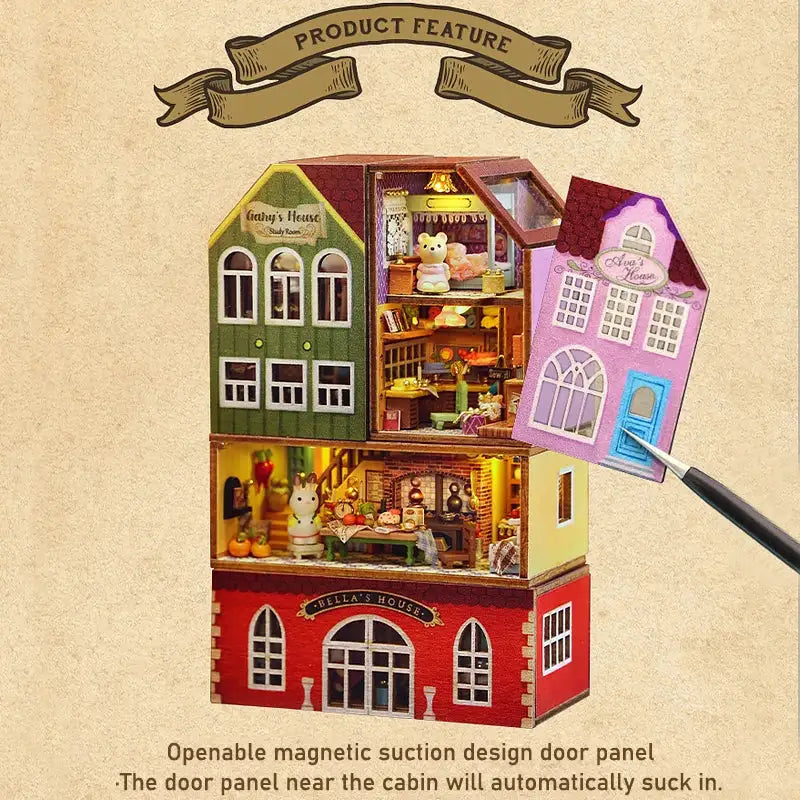 Miniature Dollhouse – Wooden DIY Assembly Kit