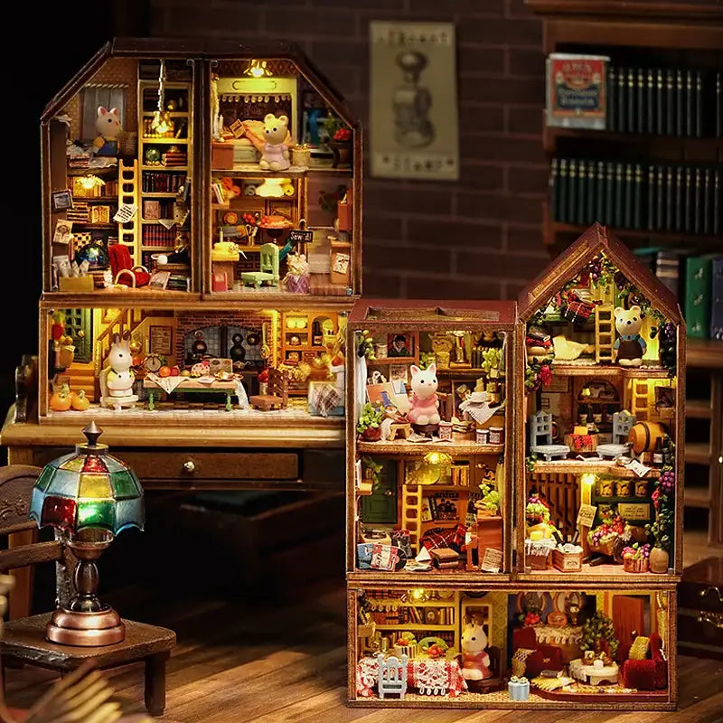 Miniature Dollhouse – Wooden DIY Assembly Kit