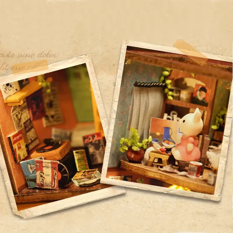 Miniature Dollhouse – Wooden DIY Assembly Kit