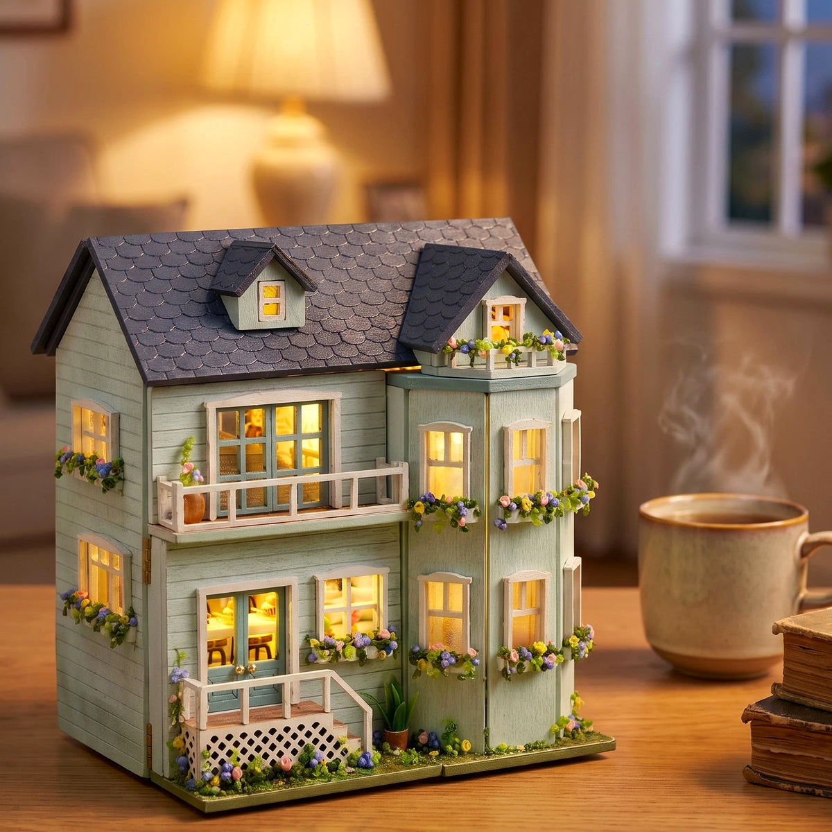 Mint Villa DIY miniature house kit, view 3