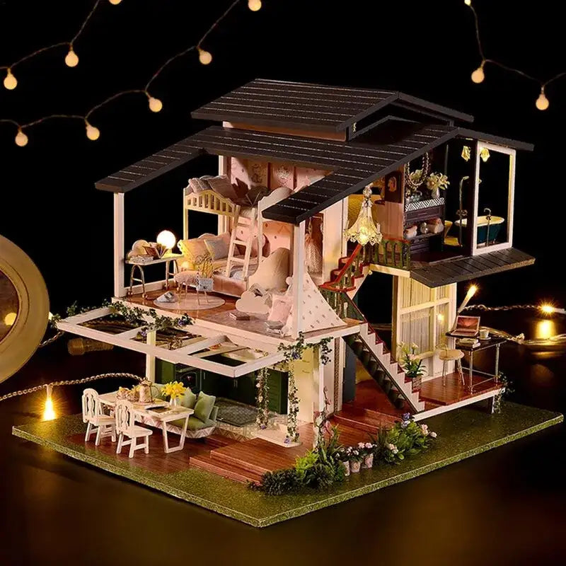 Mini Book House Monet's Garden DIY Miniature House Kit – Book Nook Store™