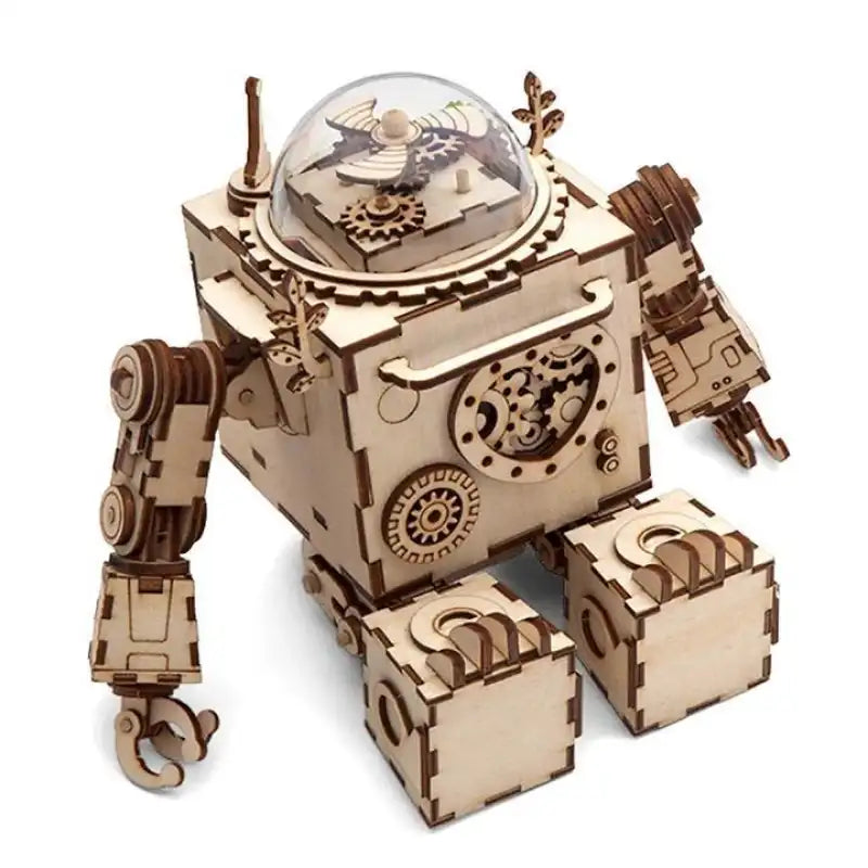 Morpheus Mechanical Robot 3D Wooden Puzzle Music Box