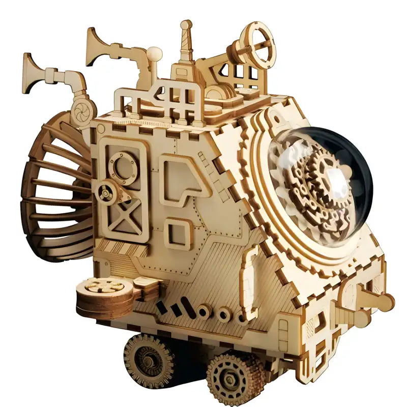 Spacecraft Music Box 3D Wooden Puzzle