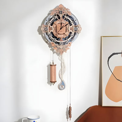 3D Wooden Mechanical Renaissance Clock