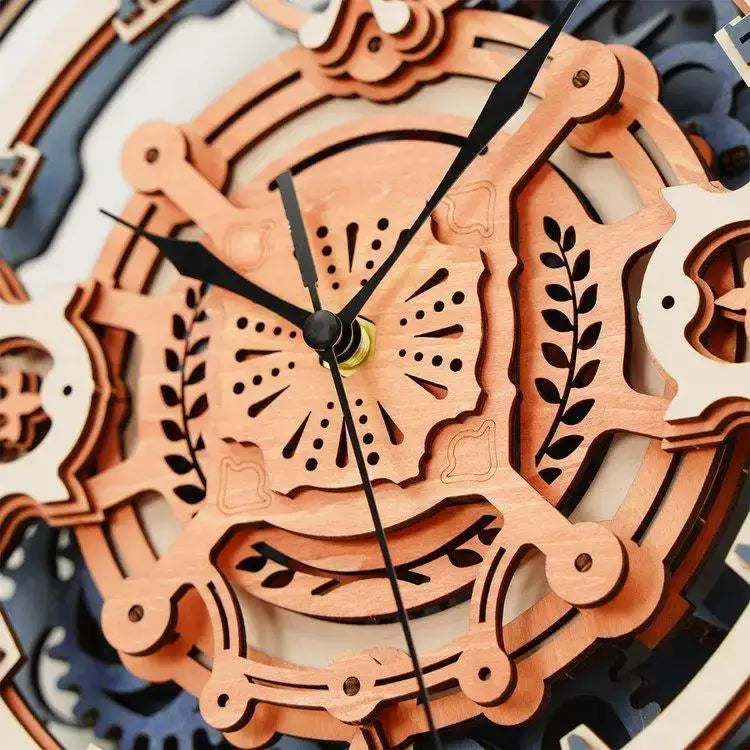 3D Wooden Mechanical Renaissance Clock