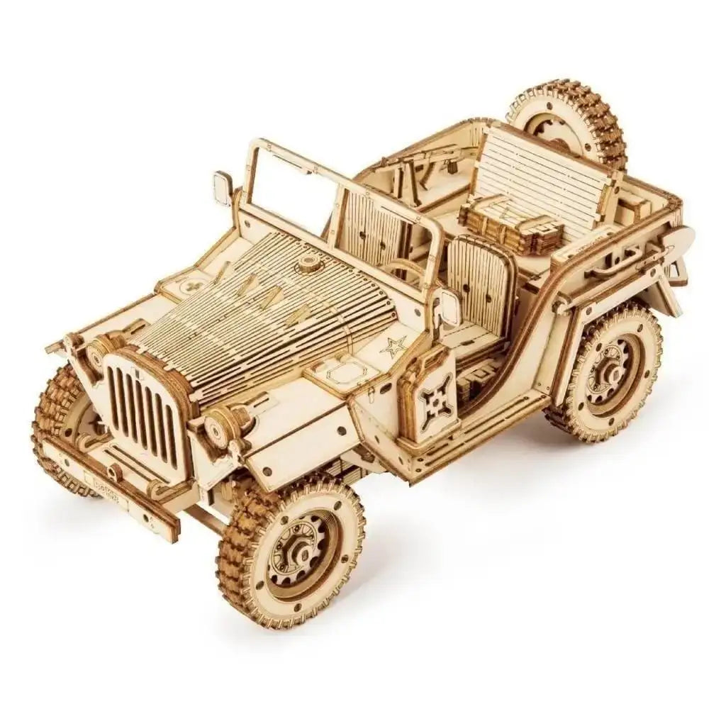 3D Wooden Military Jeep Willys Puzzle