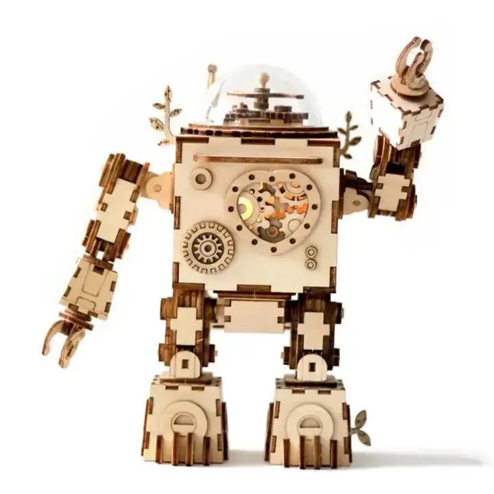 3D Wooden Morpheus Mechanical Robot Puzzle