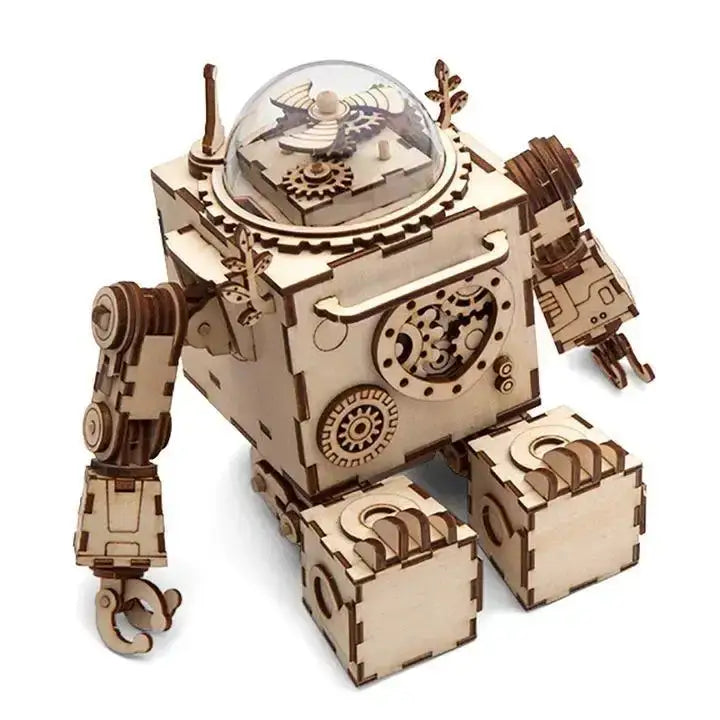 3D Wooden Morpheus Mechanical Robot Puzzle